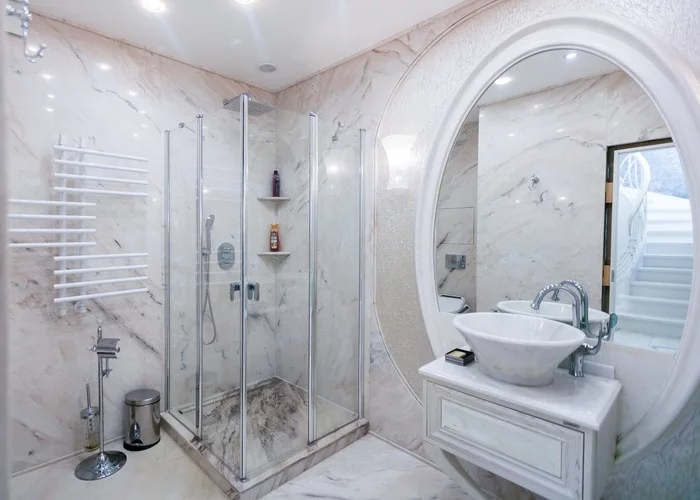 Advantages and disadvantages of a marble bathroom - My, Interior, Marble, A rock, Longpost