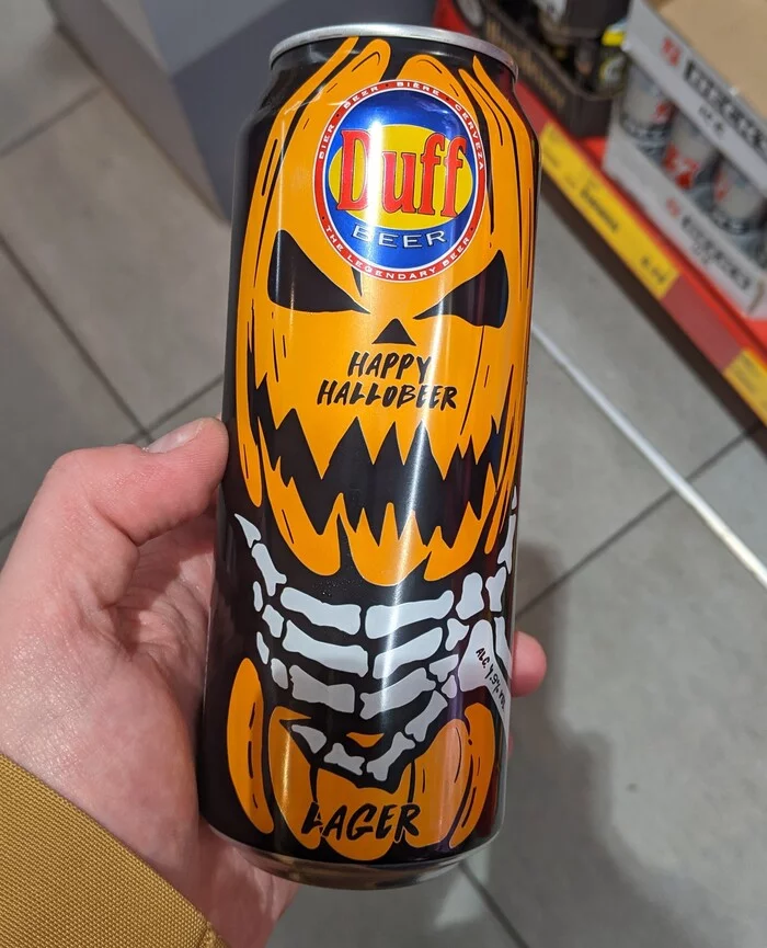 Beer from the Simpsons for Halloween - Beer, Halloween, Photo on sneaker, Duff