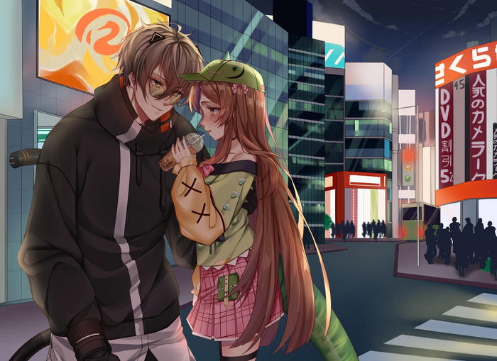Alban Knox, Rexy Rahoy Vtuber art , Virtual YouTuber, Loli, Anime Art, Nijisanji