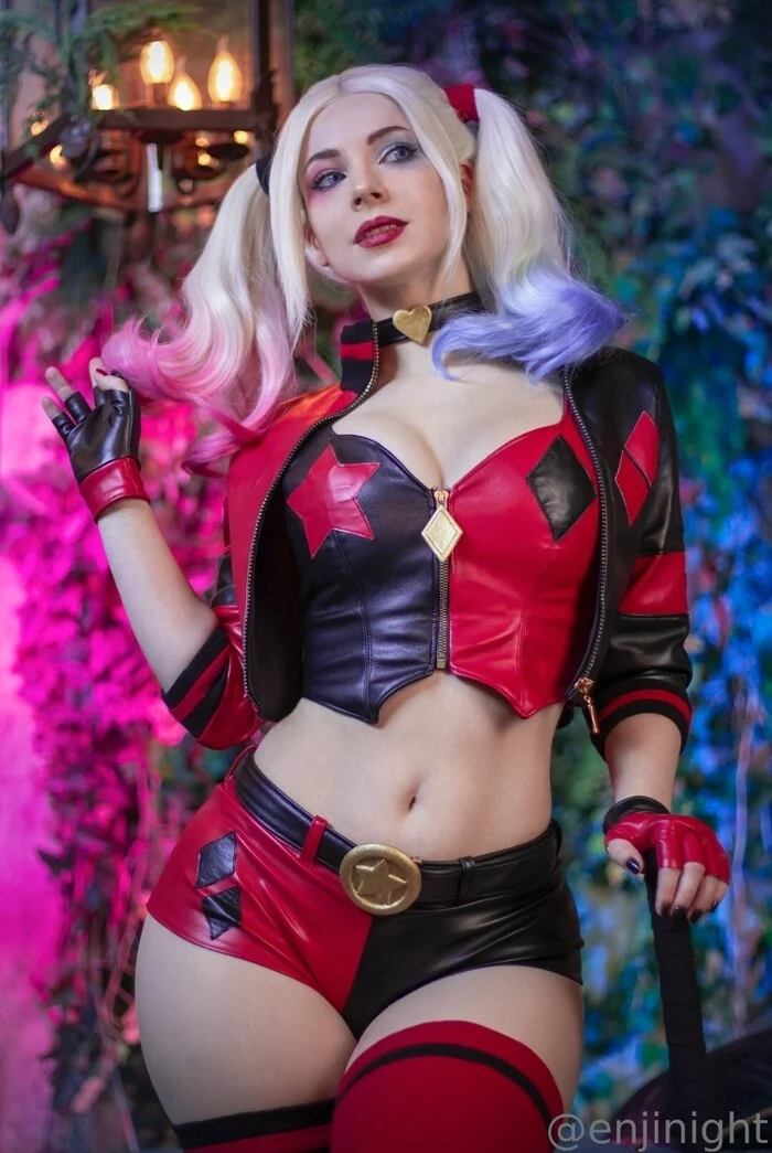 Continuation of the post Harley Quinn - Girls, Enji night, Harley quinn, Cosplay, Reply to post