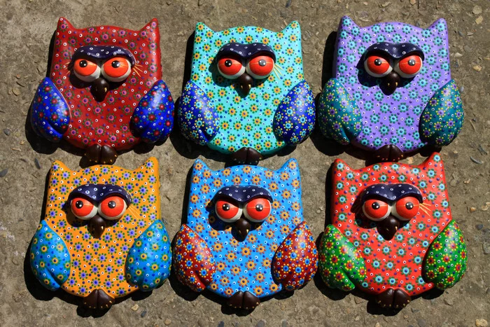 Salt dough owls. wall panel - My, Art, Artist, Modern Art, Owl, Panel, Salted dough, Лепка