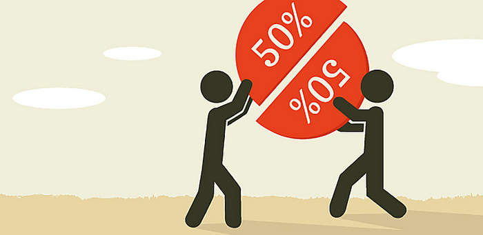 Когда живешь 50/50