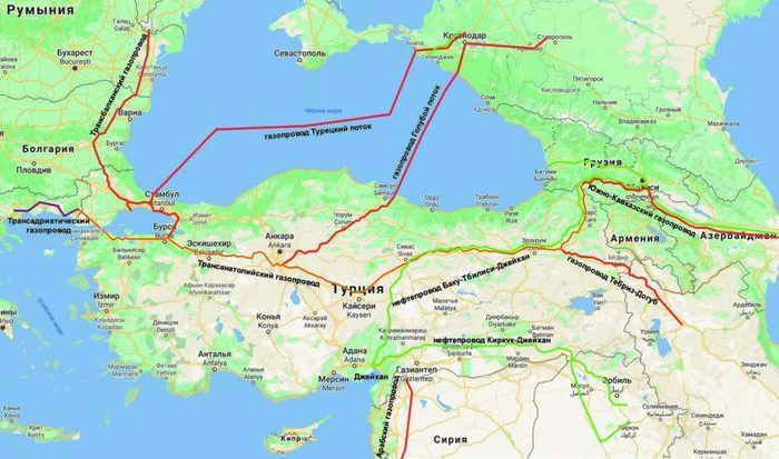 Турция добивается скидки на российский газ