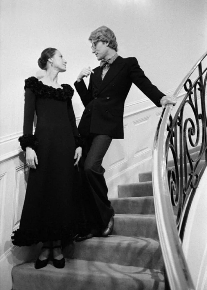 Maya Plisetskaya and Yves Saint Laurent, 1970s - Crossposting, Pikabu publish bot, Longpost, 70th, Yves Saint Laurent, Lilya Brik, Fashion, friendship, Old photo