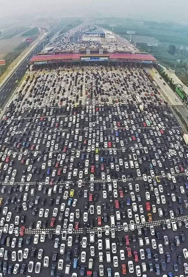 48 lane highway in China - China, Auto, Repeat