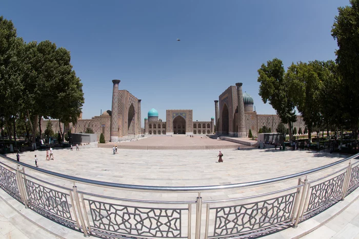 Registan Square - HDR, Panoramic shooting, Samarkand, Uzbekistan, My