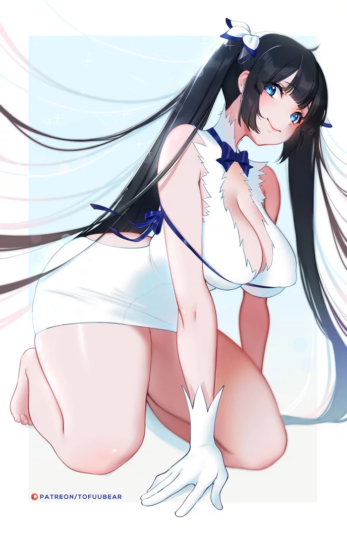 Гестия - NSFW, Anime Art, Аниме, Арт, Эротика, Danmachi, Hestia, Длиннопост