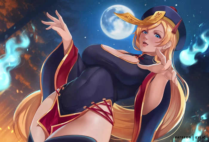 Millia Rage - NSFW, Erotic, Hand-drawn erotica, Futanari, Futa art, Futa Bulge, Guilty gear, Millia Rage, Exlic