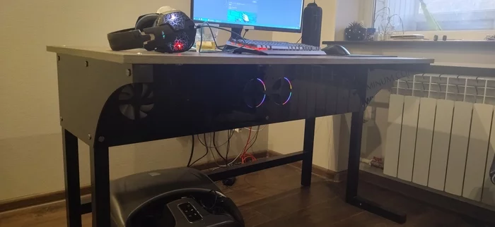 I slapped my pc-desk - My, Computer desk, Homemade, Longpost