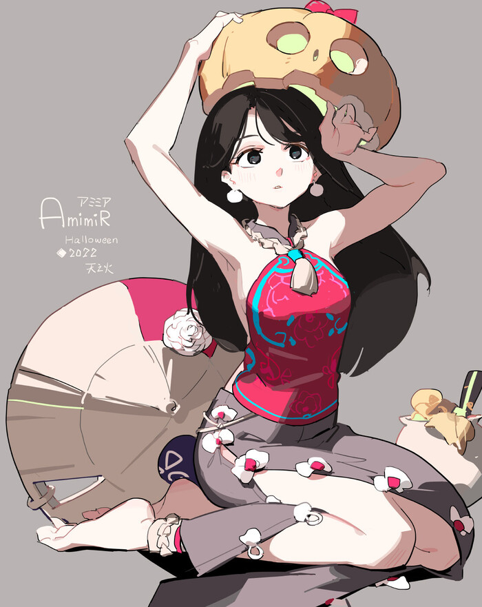   Halloween , ArtStation, , Original Character, , Anime Art, ,   , Nnnnoooo007