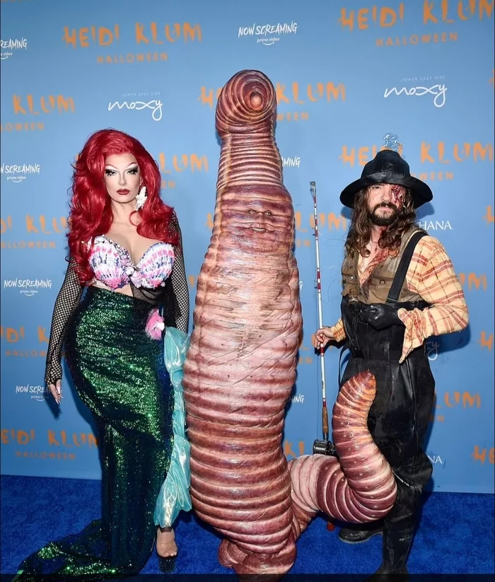 The best photo from Halloween - Halloween, Tokio hotel, Bill Kaulitz, Party, Worm, Mermaid, Longpost