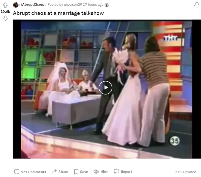 На Реддите набирает популярность видео из шоу Окна с Нагиевым про невесту Скриншот, Reddit, Дмитрий Нагиев
