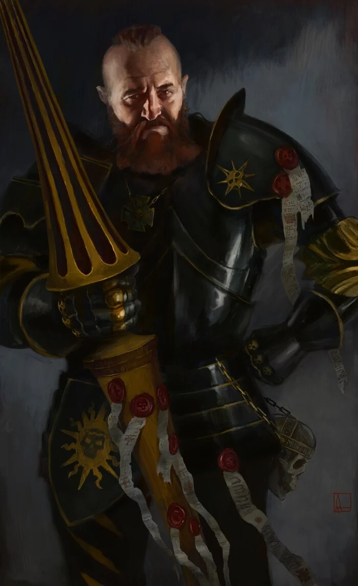 Knight of the Empire - Art, Artstation, Wh Art, Warhammer fantasy battles, Knights