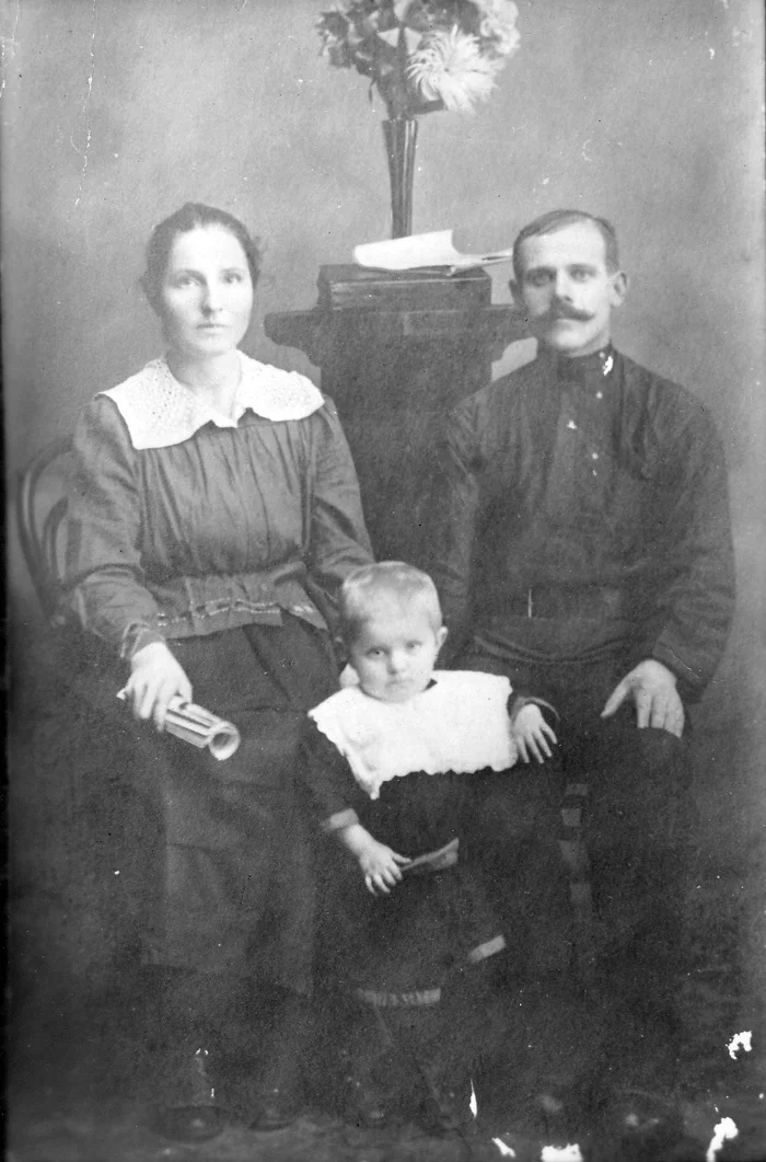 Family 1924 - The photo, Black and white photo, Family photo, 20-e, the USSR