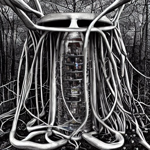 AI draws Giger-style cities of the future - My, Нейронные сети, Stable diffusion, Longpost