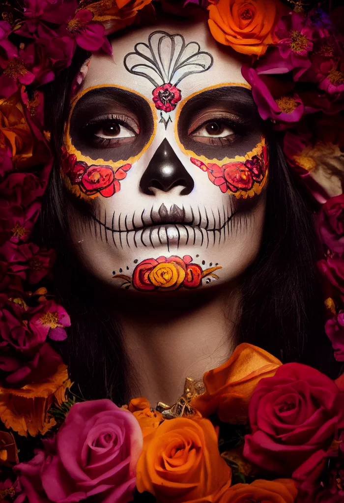 Santa Muerte - My, Santamuerte, The day of the Dead, Mexico, Illustrations, Digital drawing, Art, Midjourney, Longpost