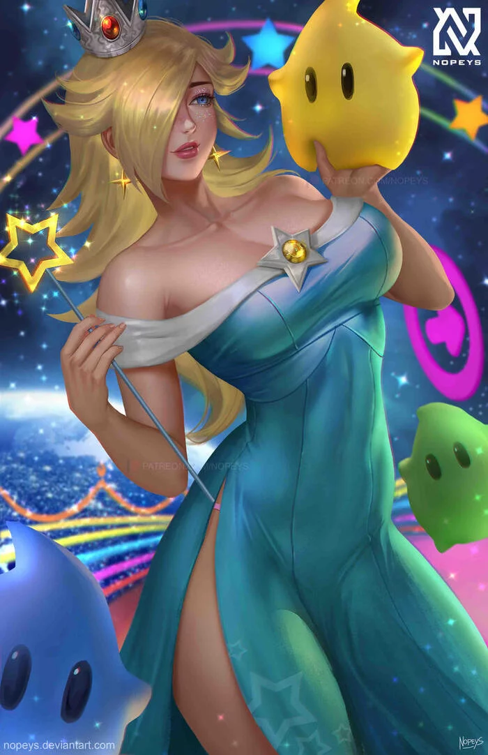 Princess Rosalina - NSFW, Art, Girls, Game art, Nopeys, Super mario bros