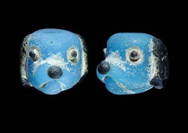 Cute blue puppy? - Archeology, Beads, Dog