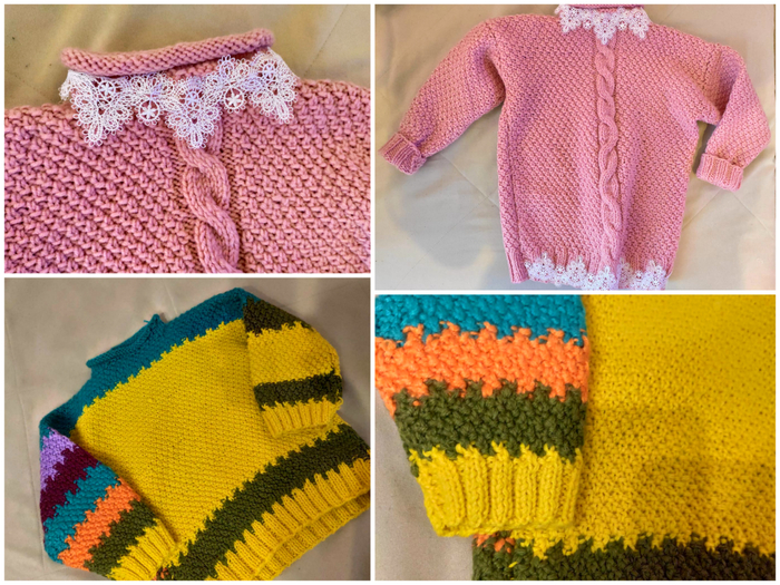 Свитера для внучек