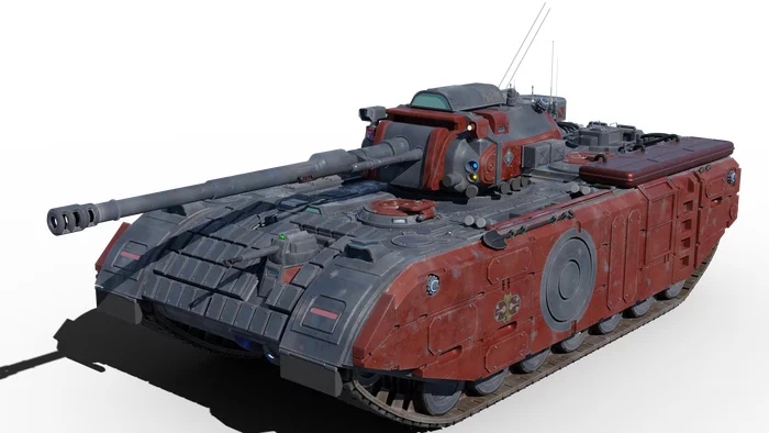 Just a couple renders - My, 3D modeling, 3D, Tanks, Blender, Weapon, Longpost