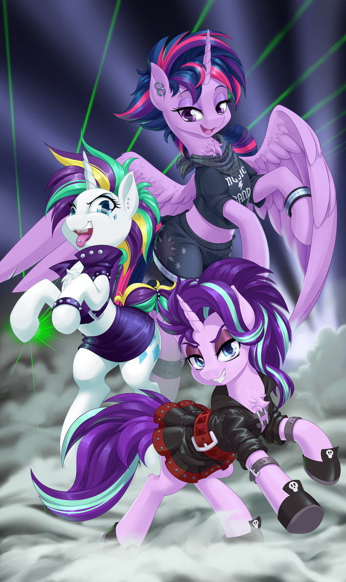  :  XXII My Little Pony, MLP_Evening, Twilight Sparkle, Rarity, Starlight Glimmer