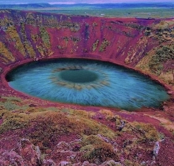 eye of the world - Lake, Nature, Interesting, The rocks, Volcano