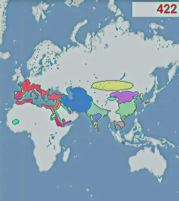 Political map of Eurasia in 422 - Crossposting, Pikabu publish bot, Cards, Eurasia