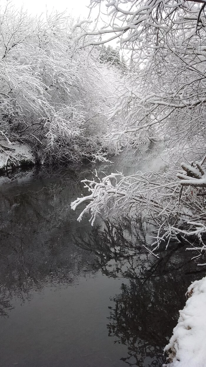 beautiful - Snow, River, Nature, Autumn, Shelekhov, Olkhinskoe Plateau, The photo