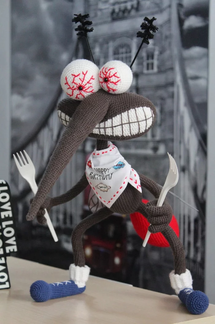 mosquito season open - Knitted toys, Presents, Amigurumi, Crochet, Needlework without process