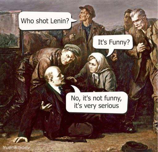 Merry Fani - Humor, Subtle humor, Lenin, Picture with text, Tautology, Fanny Kaplan