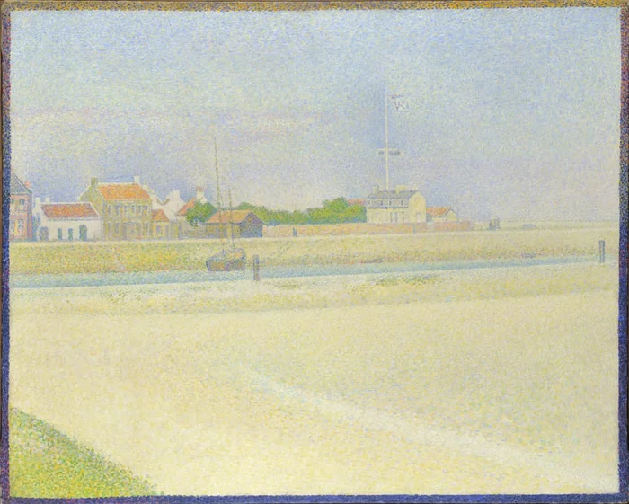 Channel at Graveline, Great Fort Philip Seurat, or a dose of sun for good health - My, Painting, Painting, Artist, Pointillism, France, The sun, Beach, Oil painting, Art, Sea