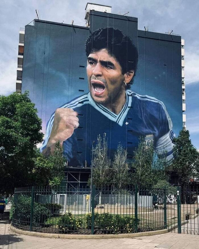 Very beautiful! - Football, Diego Maradona, Buenos Aires, Mural, Memory