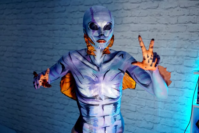 Body painting Body art, Face painting, Superhero body art - My, Bodypainting, Twitchtv, Streamers, Content, Creation, Стрим, Video, Youtube, Longpost, Cosplay