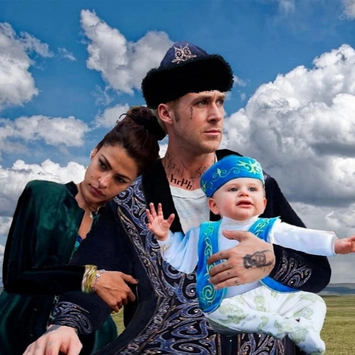 Традиционная казахская семья Райан Гослинг, Казахстан