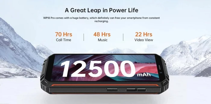 Oukitel WP18 Pro rugged smartphone introduced – 12,500 mAh, 18 W, IP68/IP69K - Oukitel, Smartphone, Telephone, New items, Longpost
