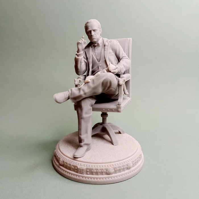 Godfather - My, Scale model, 3D печать, Miniature, Figurines, Marlon Brando, Photopolymer printing, Godfather, Longpost