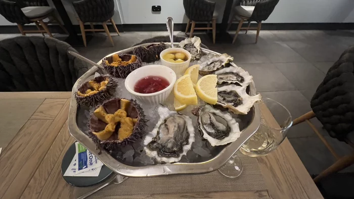 Hungry times are coming, Uncle Mitya)) - My, Oysters, Sea urchin