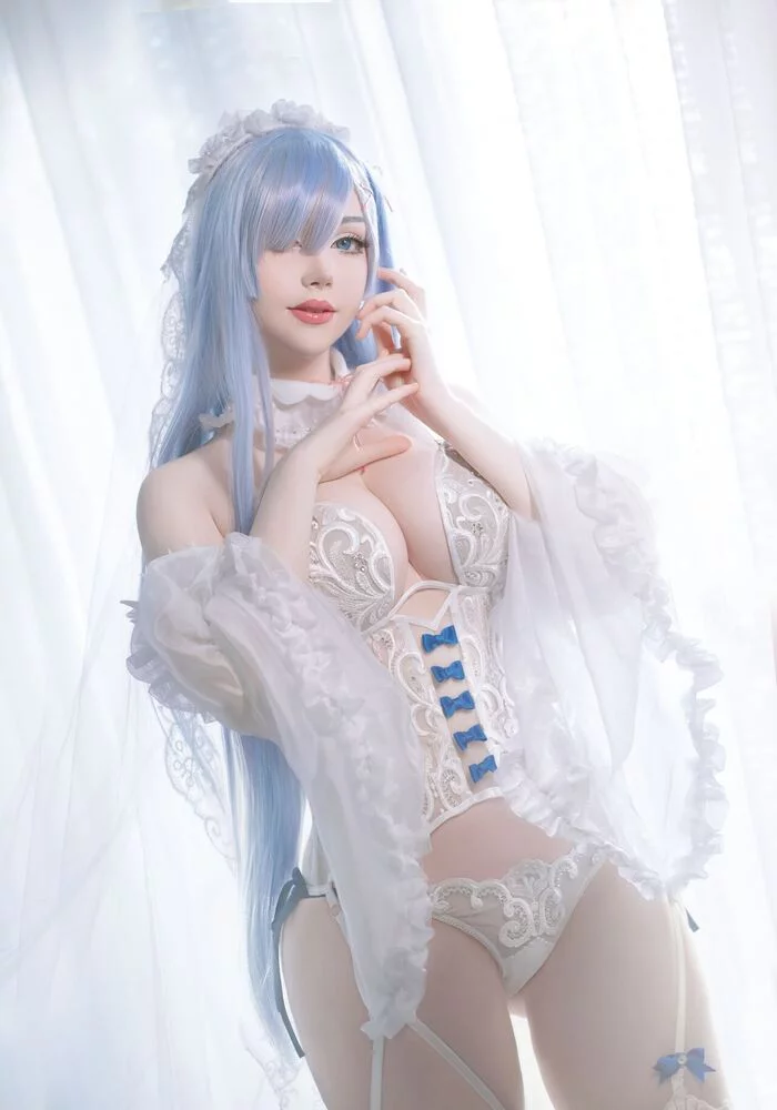 Saya The Fox - Rem - NSFW, Девушки, Косплей, Чулки, Rem (Re:Zero Kara), Длиннопост