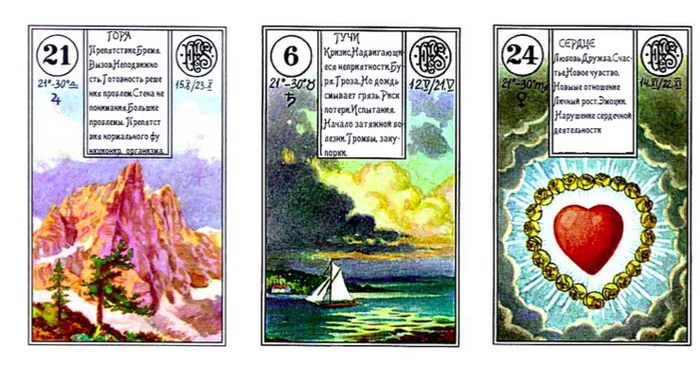 Beautiful card answers. A day at Lenormand - Divination, Oracle