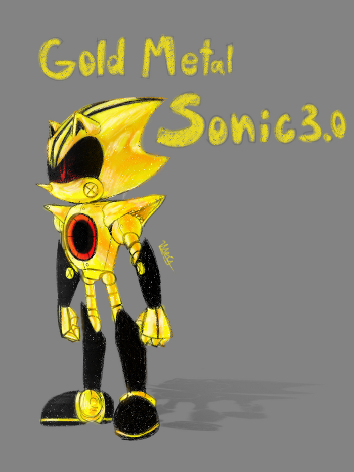 Gold Metal Sonic 3.0  , Sonic Boom, 