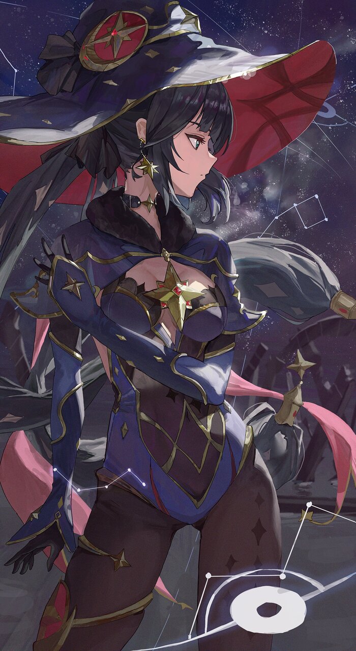 Mona Genshin Impact, Mona (Genshin Impact), , , , , Anime Art