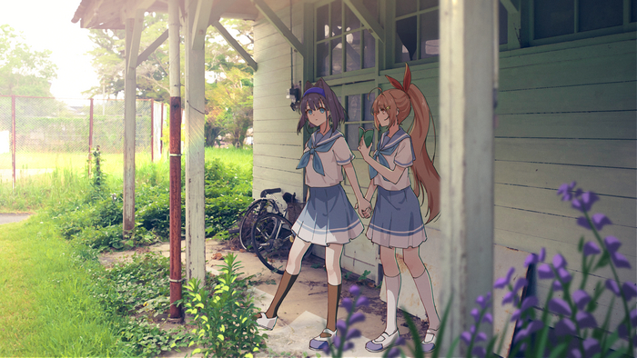 Kronmei Hololive, Nanashi Mumei, Ouro Kronii, Virtual YouTuber, Anime Art, 