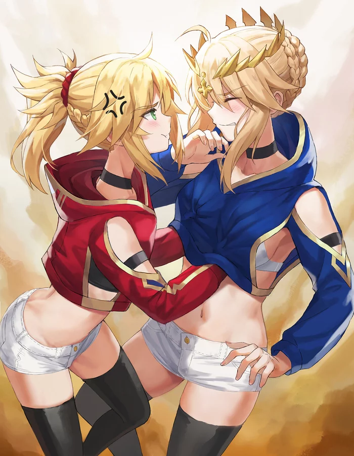 Continuation of the post How did you eat such a body?! - NSFW, Tonee, Fate, Fate grand order, Mordred, Anime, Anime art, Reply to post