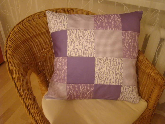 Lavender pillow - My, Needlework without process, Needlework, With your own hands, Decor