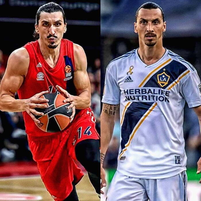 A journalist asked Bosnian basketball player Nihad Dedovic if he is related to Zlatan Ibrahimovic? - Zlatan Ibrahimovic, Football, Basketball, 9GAG, Repeat