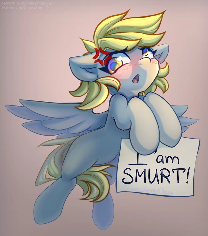 Я - вумная! - My Little Pony, Арт, Derpy Hooves, Chaosangeldesu