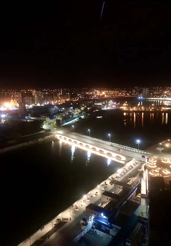 Harsh Chelyabinsk - My, Chelyabinsk, Night, Centre, The photo, Night city, View from above