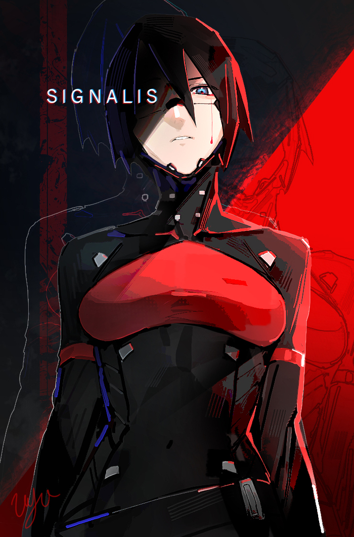 "Signalis" ,  , Robot Girl, Game Art, Waifu, Signalis