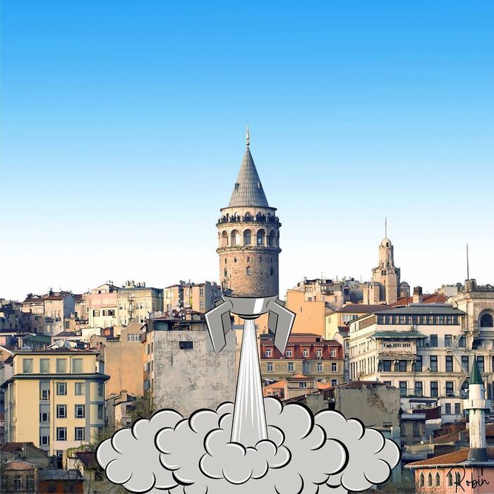 Взгляд на мировую архитектуру глазами Робина Яйлы (Robin Yayla) Графика, Архитектура, Длиннопост, Картинки