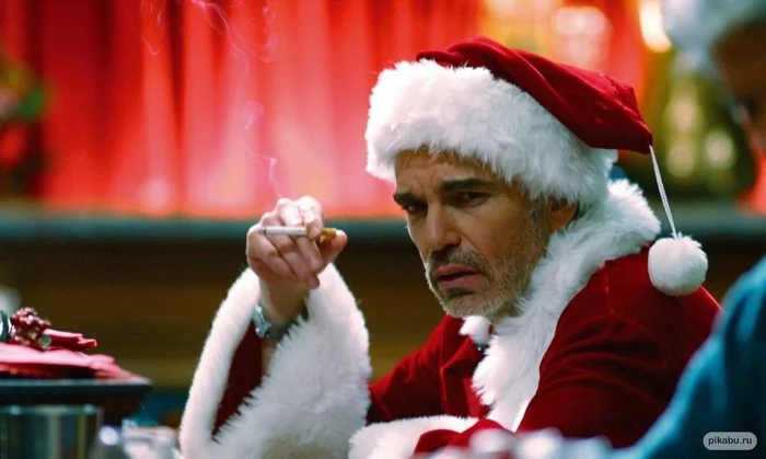 I'll be there soon, be patient - New Year, Humor, Holidays, Sarcasm, Father Frost, Billy Bob Thornton